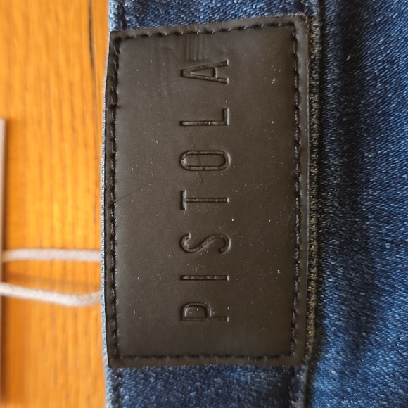 NWT, Pistola, Teagan-Spree, Dark Denim High Rise Front Slit Jeans, Women's 27 - Picture 12 of 16